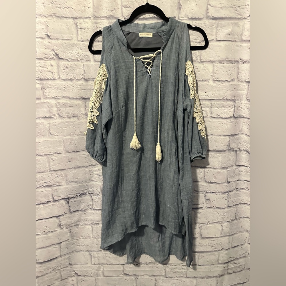 Open Arm High Low Dress